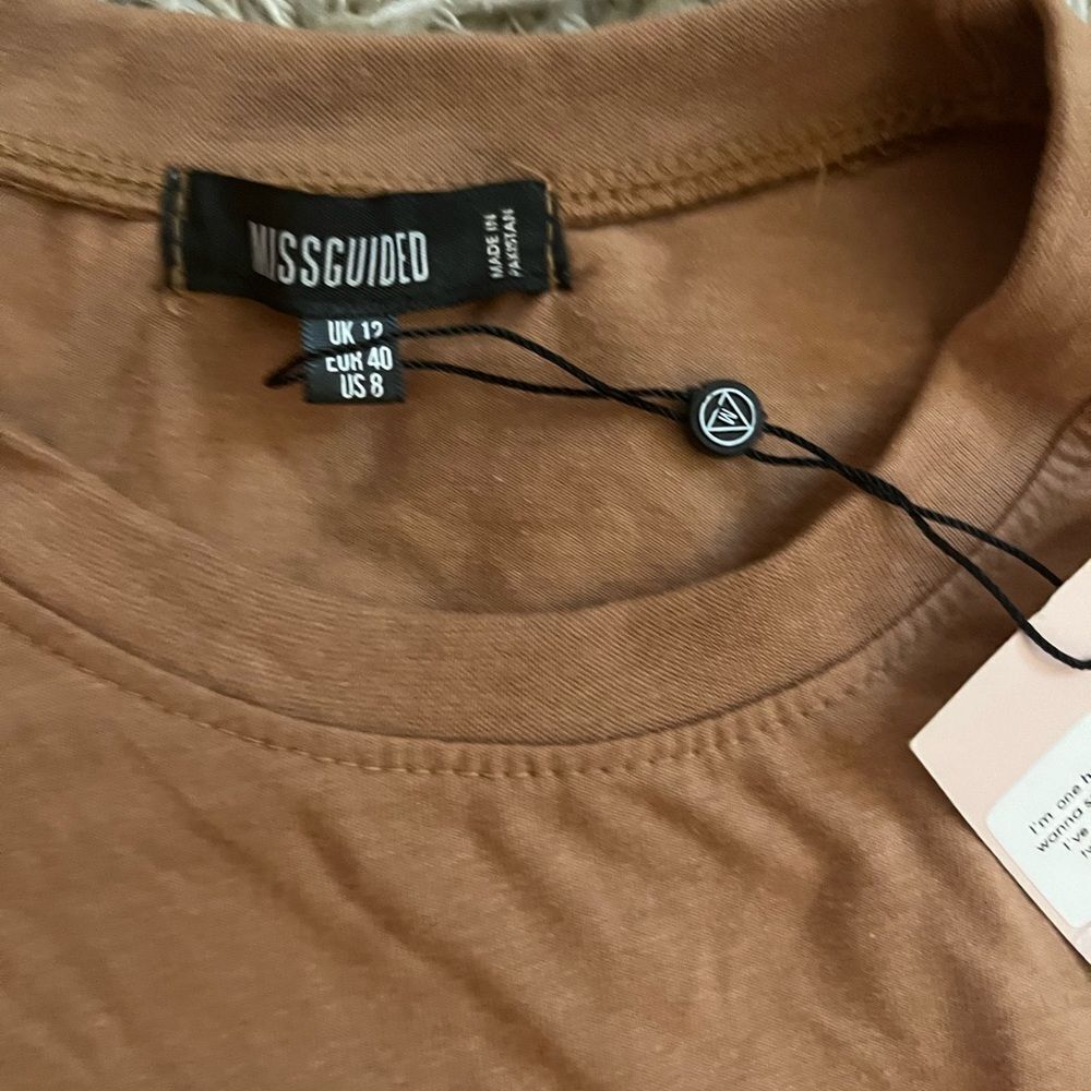 Missguided Brown women Shirt size 12 - Picture 4 of 5